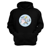 Genérico - Polerón Canguro Elefante Dibujos Animados Negro Talla Xs Unisex