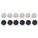 thumbnail image 1 of Conjunto de 12 bolas de ratán de mimbre de 2 pulgadas, bolas decorativas de ratán para rellenos de jarrones, decoración del hogar, negro, blanco, 1 of 6
