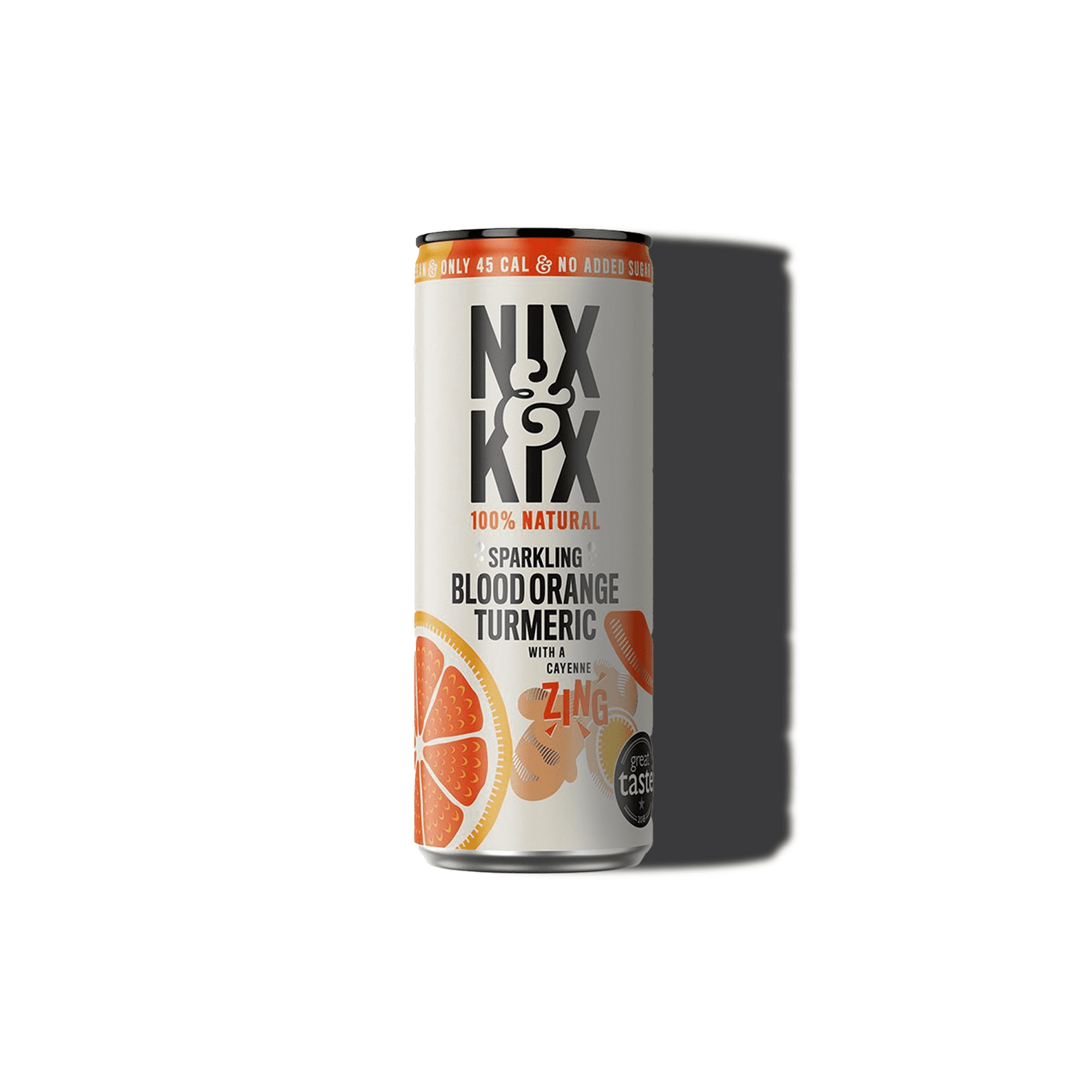Agua Saborizada Sanguina Y Cúrcuma Nix & Kix - 250 Ml