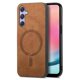 thumbnail image 1 of Magnetic Slim Case for Samsung Galaxy A24 with Camera Guard & Anti-Scratch Back Brown, 1 of 6