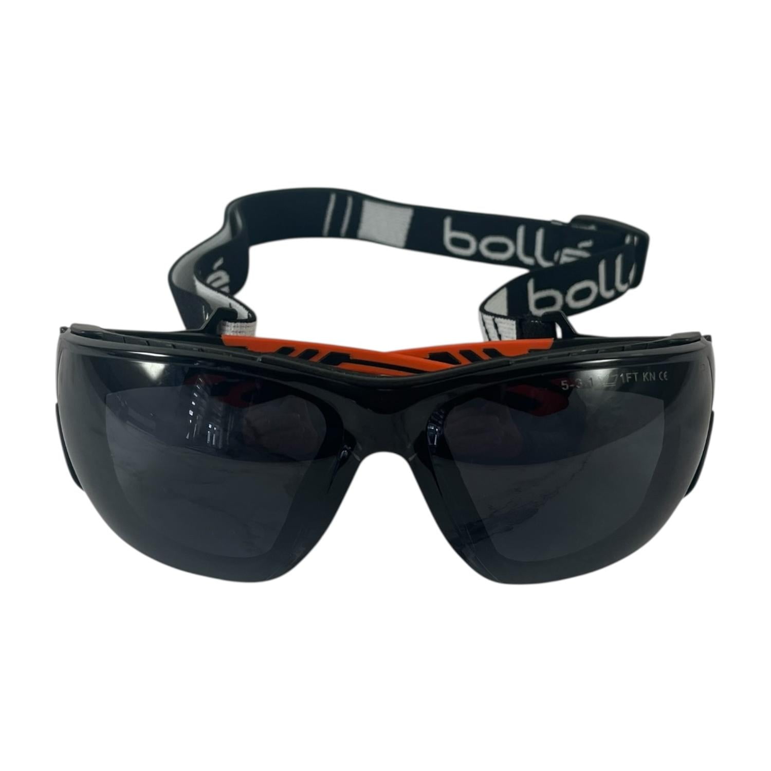 Lentes De Seguridad Bolle Ness+ Y Correa Ensamblada Rojo