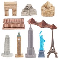 Bothyi - Juego De Figuras En Miniatura De Edificios Emblemáticos De 10 Uds., Regalo De Cumpleaños Para Niños