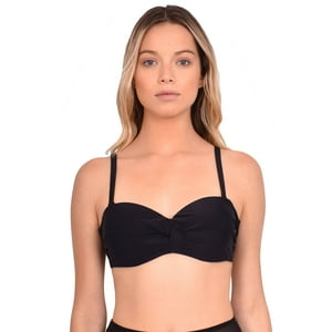 Samia - Bikini Tiras Removibles Strapless Color Negro S