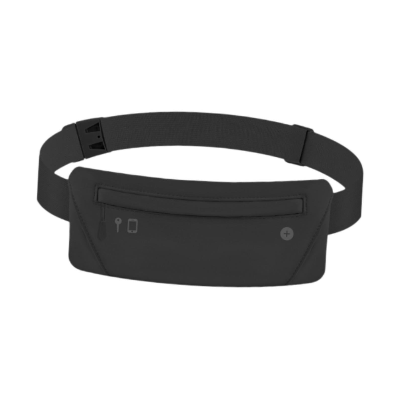 Magideal - Bolsa De Cinturón De Cinturón De Corredor Bolso De Cintura Liviano Bolso De Cintura Para Correr Para Caminar Gimnasio De Entrenamiento En Bicicleta Negro