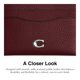thumbnail image 4 of Estuche para tarjetas Coach 10 cm × 8 cm de cuero, 4 of 5