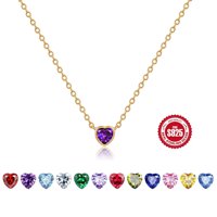 Collar Heshpaws S925 Sterling Silver Pink Diamond