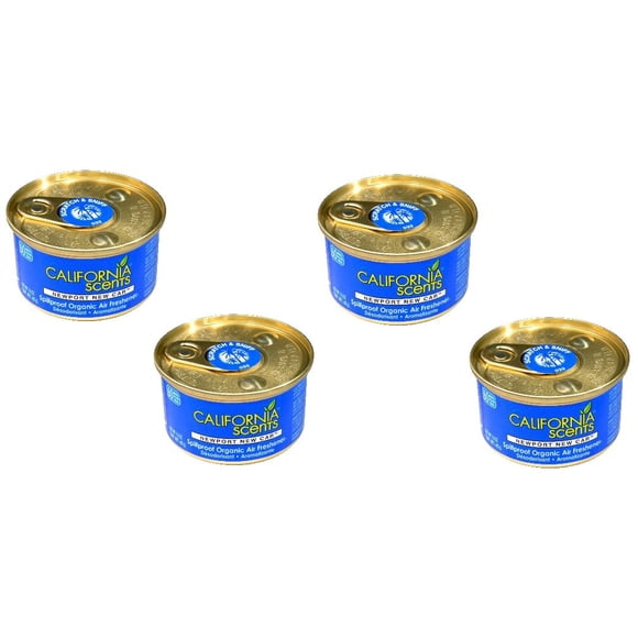 Ambientador California Scents Newport New Car, 44 ml (paquete de 4)