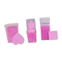 Ioensy - 600 Almohadillas Absorbentes Para Uñas Para Proyectos De Belleza Diy, Uñas De Bricolaje, Color Rosa Y Rojo