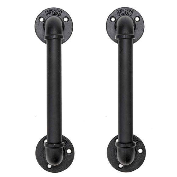 Pasamanos FOYO 30 cm Negro Mate (Pack de 2)
