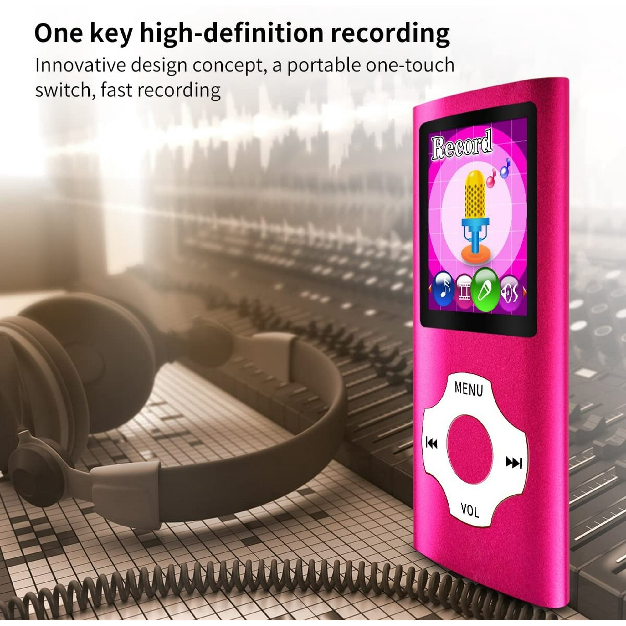 Mymahdi Mp3 / Mp4 Reproductor Portátil, Pantalla Lcd De 1.8 Pulgadas,