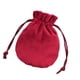 thumbnail image 4 of Bolsa De Terciopelo Con Cordón Para Regalo, Para Anillos, Joyas, Color Vino Tinto, 9,5 X 11,5 Cm, 4 of 5
