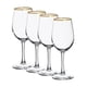 thumbnail image 1 of Set 4 Copas Borde Dorado Para Vino 320mL Allegra, 1 of 3
