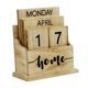 thumbnail image 1 of Calendario De Bloques De Madera Escritorio Oficina Sala De Estar Regalo De Cumplea?os Calendario Perpetuo Hogar, 1 of 5