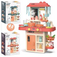 Total E-Commerce - Juguete Cocina 42 Piezas Luz Sonido Rosado 63Cm