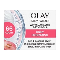 Toallitas Limpiadoras Faciales Olay Daily Facials 5 En 1, 66 Unidades