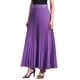 thumbnail image 1 of INSPIRE CHIC Falda Plisada de Mujer con Cintura Alta Elástica y Cinturón, Falda Maxi de Línea A Flowy M Púrpura, 1 of 6