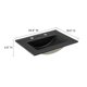 thumbnail image 4 of Lavabo de baño Modway Cayman Modern, 24 pulgadas, cerámica negra, 4 of 5