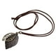 thumbnail image 1 of HABE HOMBRES Mujeres Vintage Colgante Cuerda De Cuero Ajustable Collar Cadena De CAJA CAFE, 1 of 3