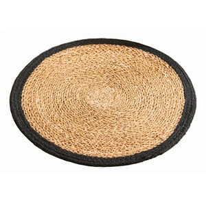 Genérico - Set 6 Individuales Seagrass Color Negro