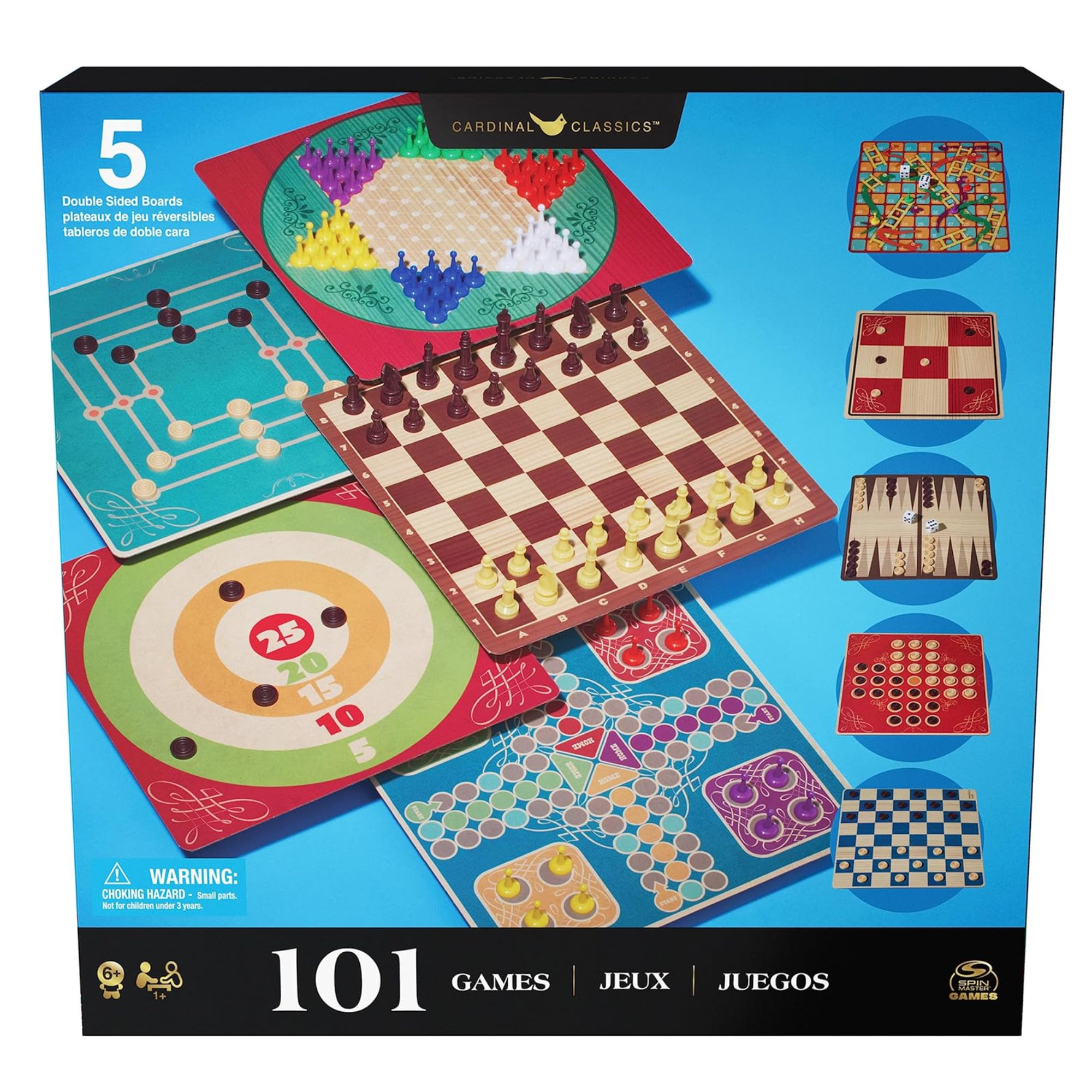 Spin Master - Juego Familiar Con 101 Juegos