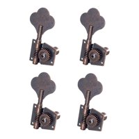 Bothyi - Clavijas De Afinación De Bajo Eléctrico Abiertas De 4 Piezas Para Guitarra Eléctrica De Ukelele 4R Bronce Rojo