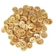 thumbnail image 1 of 100pcs vintage 2 agujeros botones de madera para coser scrapbooking marrón oscuro 15mm, 1 of 5