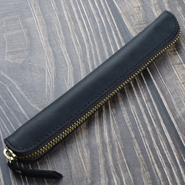 Premium Genuine Leather Pen Case - Perfect for Single Pens!