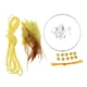 thumbnail image 4 of Dream Catcher DIY Material Kits Bucle De Hierro, Cordón De Gamuza, Pluma, Cuentas Amarillas, 4 of 5