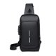 thumbnail image 1 of Bolsa bandolera FANDARE 41x15x81 cm USB impermeable negra, 1 of 6
