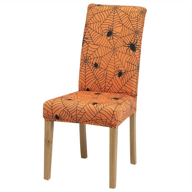 1pc Halloween Printed Stretch Dining Chair Slipcovers - Protect Your Furniture and Add a Touch of Style to Your Home Decor