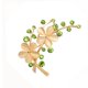 thumbnail image 2 of Elegante Flor Diamantes De Imitación Pin Broche De ópalo Para La Boda De Novia Oro Ramo, 2 of 3