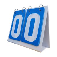 Magideal - Marcador Deportivo Contador De Puntuación 2 Dígitos Puntuación Manual Portátil Tarjetas Volteadas Tablero De Puntuación Tablero De Puntuación Con Núme Azul