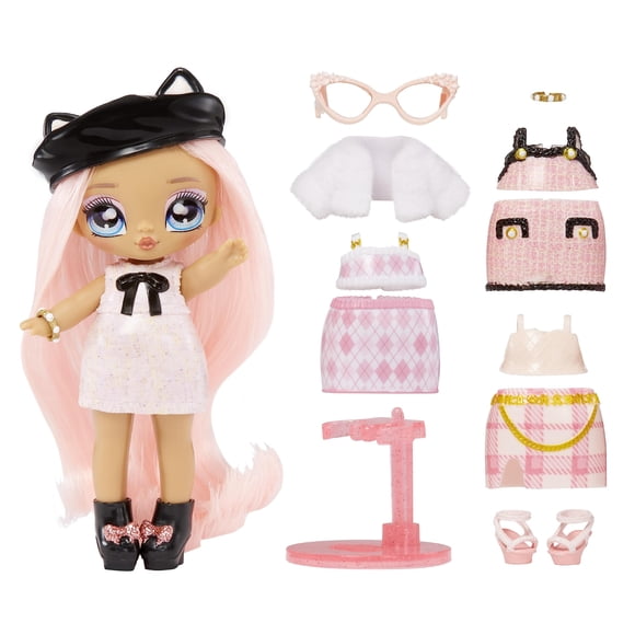 Muñeca de moda Na! ¡No! ¡No! Surprise Mini Kitty Katwood 4 con accesorios
