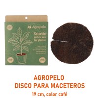 Matter Of Trust - Discos Agropelo Natural 19Cm, Mulch De Ahorro Hidrico Para Maceteros