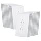 thumbnail image 1 of Cubierta para tomacorriente de pared Bates Choice, dúplex, paquete de 20, blanca, 1 of 6