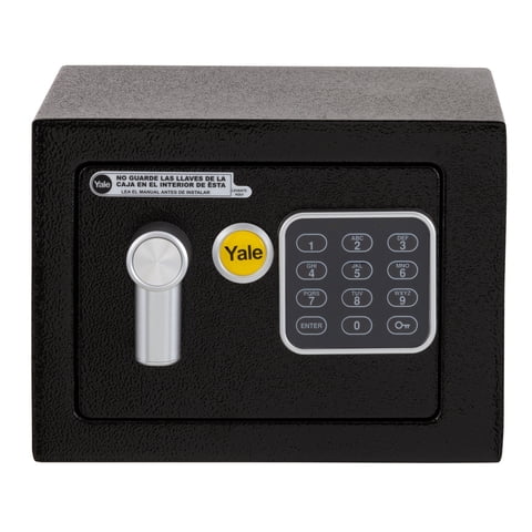 Caja Fuerte De Seguridad Digital Yale Mini Negro 4,2 Lts.