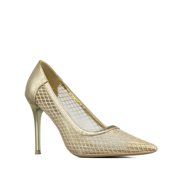 Zapato Taco Alto Elegante Malla Moda Mujer Weide GHE36