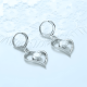 thumbnail image 2 of Aros Plata 925 Pendientes Corazón Regalo Elegantes Mujer, 2 of 3