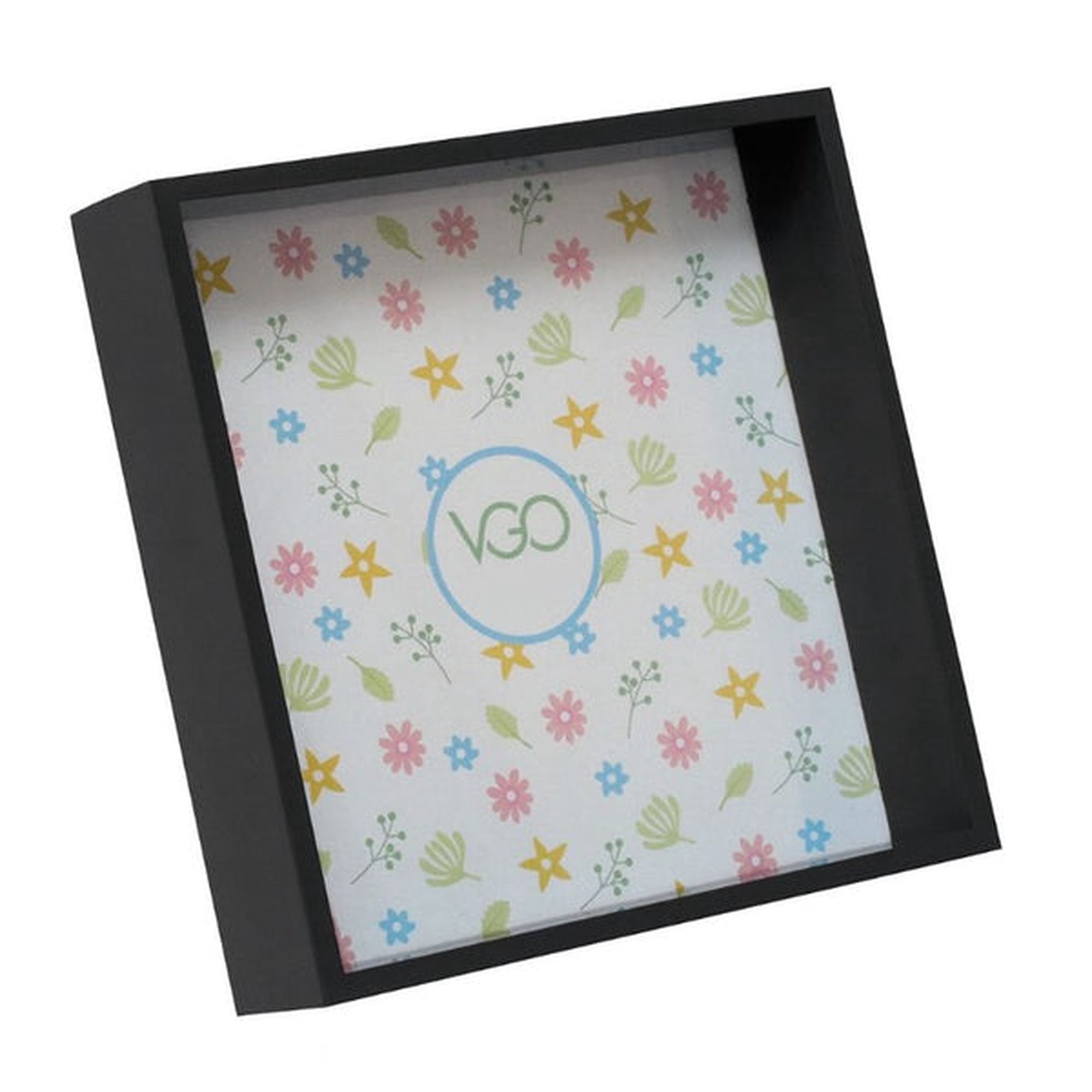 Vgo - Marco 15x15 Plastico Negro