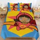 thumbnail image 1 of WordGirl Cartoon Bedding Sets Ultra Soft Skin-Friendly Duvet Cover 3 Piece, Cute Comforter Cover Bed Set for Boys Girls Kids, 1 of 5