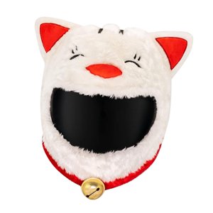 Magideal - Funda Navideña Para Cascos De Moto, Sombrero Para Cascos De Navidad, Accesorios De Esquí, Gorro Navideño De Cara Completa, Paseos Divertidos, Regalos, Gato Suertudo