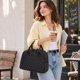 thumbnail image 2 of LOVELYWIND Women's Lunch Box, Insulated Lunch Bag, Black Polka Dot, 2 of 3