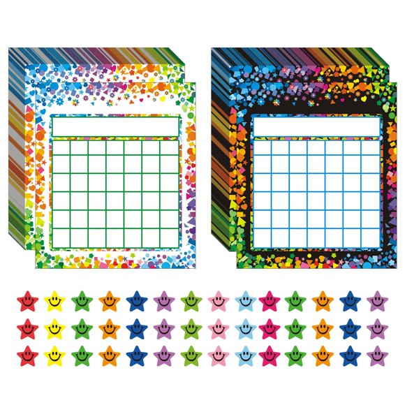 Tabla de recompensas REGELETO – Pack de 80 + 2400 pegatinas de estrellas