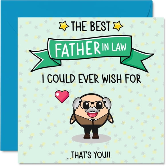 Tarjeta de cumpleaños para suegro de Greeting Card Stuff4, 14,5 x 14,5 cm