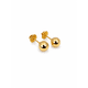 thumbnail image 2 of Aros Bolita 7mm N5 Oro 18k 1gr Juvenil Mujer Hipoalergénico Dorado, 2 of 6