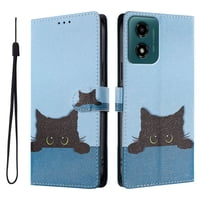 Foxdock Funda Tipo Cartera Para Motorola Moto G04/G24/E14 Con Soporte Y Correa – Diseño De Patrones Lindos