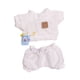 thumbnail image 1 of Camiseta De Muñeca Y Traje Corto Suave Para Muñeca De 15 Cm Y 17 Cm Vestido De Muñeca De Moda Azul Y Blanco, 1 of 3