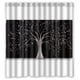 thumbnail image 1 of Cortina de ducha de árbol gótico iluminado por la luna, juego de cortina de baño con ganchos, tamaño 66 x 72 pulgadas, 1 of 3