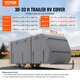 thumbnail image 2 of Funda de remolque de viaje VEVOR de 30 a 33 pies, impermeable, clase A, RV, 2 of 9
