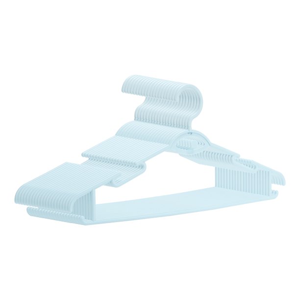 REGALWOVEN Paquete de 20 Percheros de Plástico Antideslizantes, Percheros Duraderos de Ahorro de Espacio de 360 Grados para Ropa, Armario, Mantas, Pantalones o Camisas Verdes